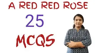A RED RED  ROSE  ROBERT BURNS  MCQ  VHSE ENGLISH  / PART 3 / HSST ENGLISH / NET /SET ENGLISH /KTET