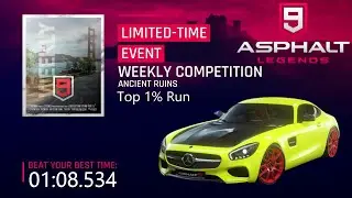 Weekly Competition 1:08.534 [Top 1%] Ancient Ruins Scotland - Asphalt 9 Legends - Nintendo Switch
