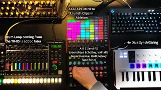 Deep Minimal House Live Performance (Akai APC mini, MidiMix, Arturia MiniLab3, Ableton Live)