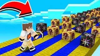 FIZEMOS UMA CORRIDA DE LUCKY BLOCK INCA E AVARITIA NO MINECRAFT