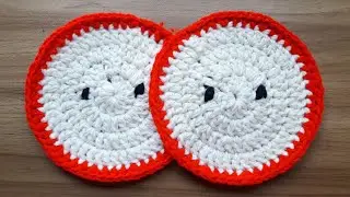How to Crochet Sliced Apple Coaster