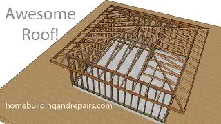 Engineered Hip Roof Truss System For Two Car Garage - Framing Ideas