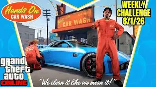 Complete 3 jobs from the Hands on Car Wash GTA Online Weekly Challenge #gta5 #gtaonline #gta5online