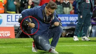 Ryan Reynolds spotted performing bizarre ritual on pitch before Wrexham FA Cup tie with Nottingham F