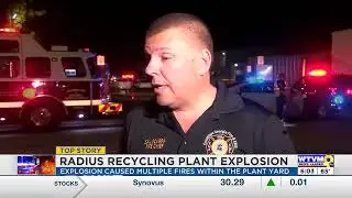 Columbus Fire & EMS are on scene of Radius Recycling, formerly known as Schnitzer Steel