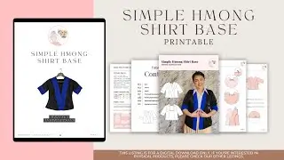 How to Sew a Hmong Shirt | Simple Hmong Shirt Base Pattern | Etsy Seller | ATTBA