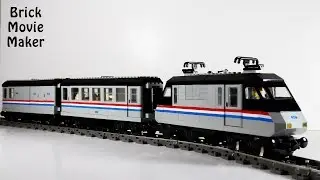 Lego 9V Train 4558 C-Modell Amtrak / Metroliner / Euro Express speed build