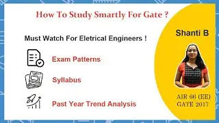 GATE study plan | Past year trends | Smart Study for Electrical