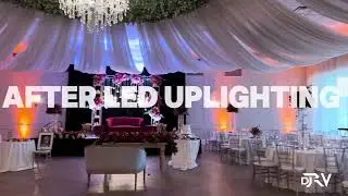LED uplighting before and after promo video!