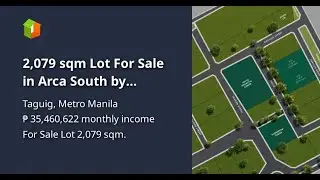 2,079 sqm Lot For Sale in Arca South by AyalaLand Estates in Taguig