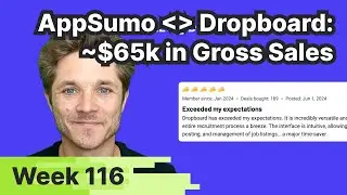 Week 116: AppSumo / Dropboard Results: ~$65k in Gross Sales
