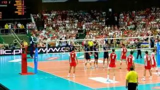 Spodek Katowice 27.08.2011 Polska-Włochy set 4 fragment HD (video by aniaav).MOV
