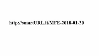 Exam MFE exercise for January 30, 2018 redirect to d.Tube