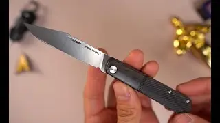 Нож Real Steel Barlow RB-1 Clip point сталь 12C27 рукоять Black Plastic (8042B)