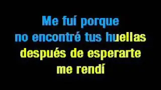 Malú / Me Fuí karaoke