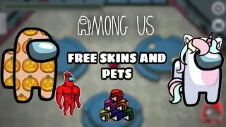 AMONG US FREE SKINS AND PETS 😱💙 |HOW TO DO?|