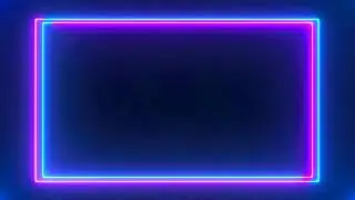 Neon light frame/Motion background template/ss vfx green screen