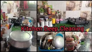✨ Kitchen Deep Cleaning & Organization 🧽 | Meri Purani Kitchen Ka Complete Makeover ✨
