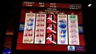 Wicked winnings 2 free game bonus 5cent $12.50 max bet big hit