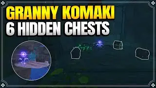 6 Hidden Chests from Granny Komaki | World Quests and Puzzles |【Genshin Impact】