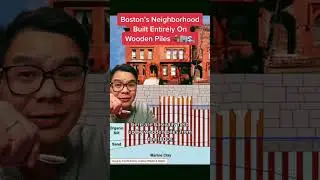 Boston neighborhoods built entirely on wooden piles. #shorts #boston #massachusetts #history