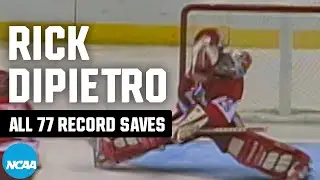 All 77 record saves from Rick DiPietro in the 2000 NCAA hockey regionals