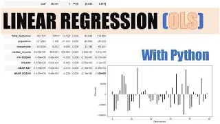 Train and Evaluate a linear regression (OLS) model in python