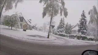 Ehemaliges Mosch-Verlagsgeb&auml;ude in Germaringen - eingeschneit