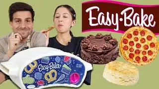 We made a 3-course meal using an easy bake oven 😮