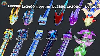 Snake Clash 🐍 | Lv2200&ndash;Lv3200 Boss Fight Showcase 💥 Max Level Gameplay #405