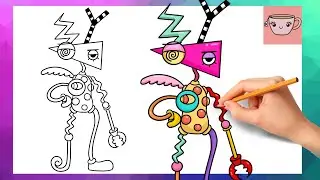 Как нарисовать Зубла из The Amazing Digital Circus | Милый и простой урок рисования