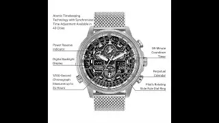 Citizen Navihawk UTC Eco-Drive Chronograph JY8030-83E