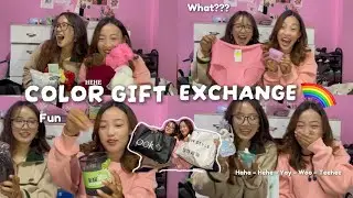 We Tried a Color Gift Exchange Game 😂🎨