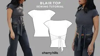 Blair Boat Neck Top Sewing Tutorial