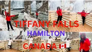 TIFFANY FALL Hamilton Ontario CANADA 🇨🇦 half frozen scenic water fall beautiful natural attractions
