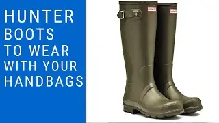 THESE Hunter Boots Are perfect to wear with your handbags!