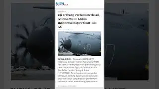 Uji Terbang Perdana Berhasil, A400M MRTT Kedua Indonesia Siap Perkuat TNI AU