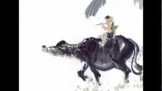 A Buffalo Boy Playing his Flute