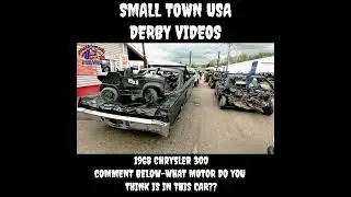 1968 Chrysler 300 Classic Car Demolition Derby Can YOU Guess WHAT Motor is Under The Hood? Its MEAN!