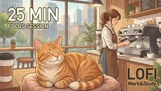 120 Minutes of Focus • Study with Little Mochi [25/5 Loop]