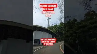 walking the last 200m to reach Mt Samat Summit  from the parking lot #mtsamat #ww2history #laststand