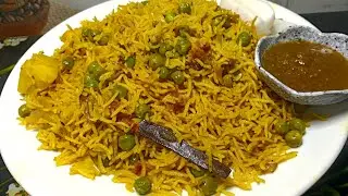 Aloo matar masala pulao| चटपटे आलू मटर मसाला पुलाव | perfect lunch recipe by Cook with kinsha 