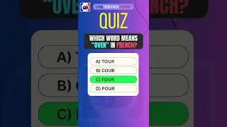 French Vocabulary Quiz 🧐