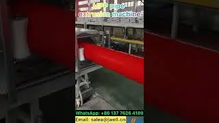 MPP pipe extrusion machine 36----0086 137 7626 4189  #extruder #extrusion #mpppipe #pipeextruder
