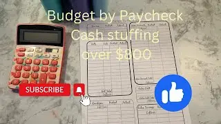 Budget with me/Cash Stuffing/Single Mom/Budget with Nessa
