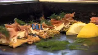Ship's Biscuits with Cream Cheese, Dill, Lemon & Sewin