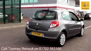 2011 Renault Clio Dynamique 1.2l Oyster Grey Metallic EX11RHE for sale at Toomey Renault  Southend
