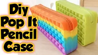 Diy Pop-It Pencil Box/Best out of waste/Homemade cute popit emoji pencil case/viral tiktok trends