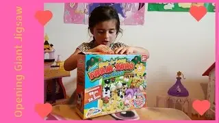 Opening giant floor puzzle