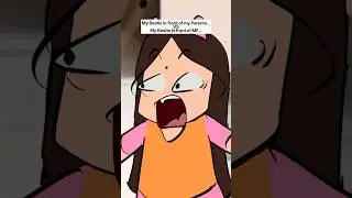 My Friend in front of Me VS in front of My Family | 2d Relatable Funny Video 🤣 #ytshorts #funny